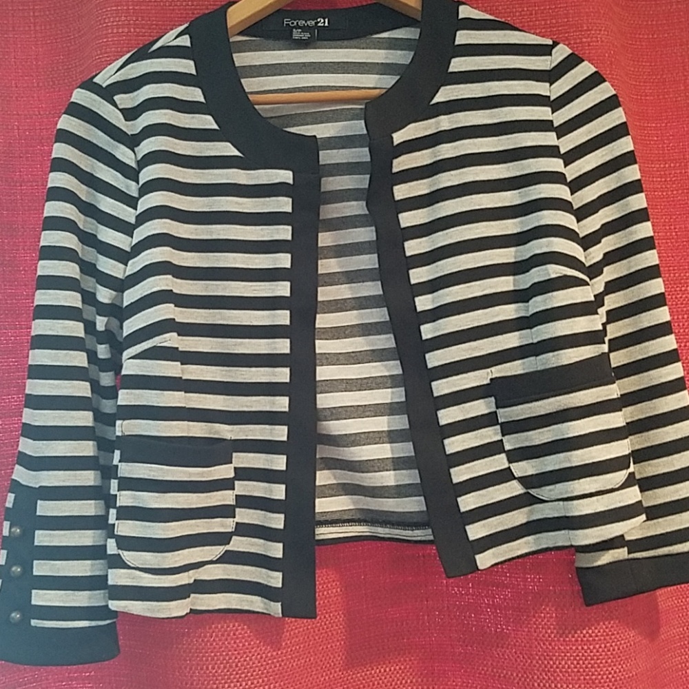 Forever 21 Striped Blazer